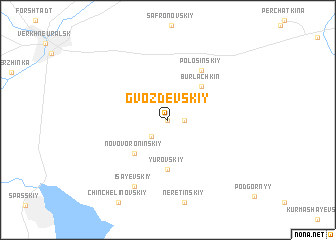 map of Gvozdevskiy