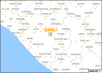 map of Gwabli