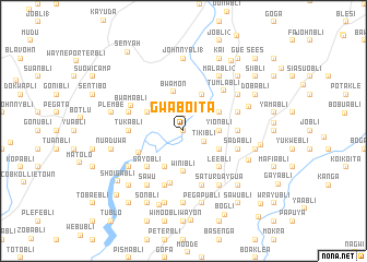 map of Gwaboita