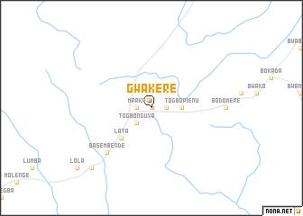 map of Gwakere