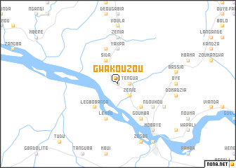 map of Gwakouzou