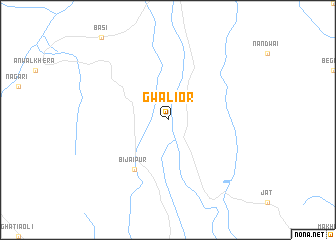 map of Gwalior