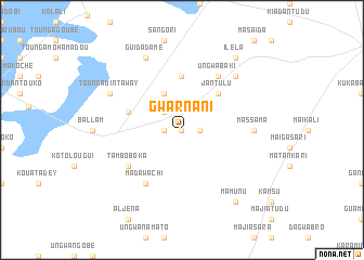 map of Gwarnani