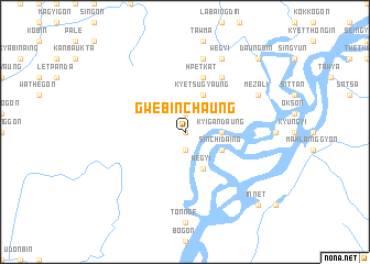 map of Gwebinchaung