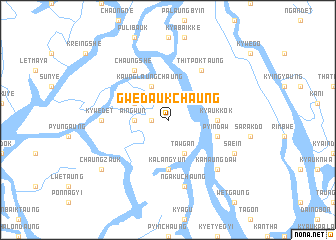 map of Gwedaukchaung