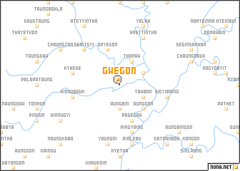 map of Gwegon