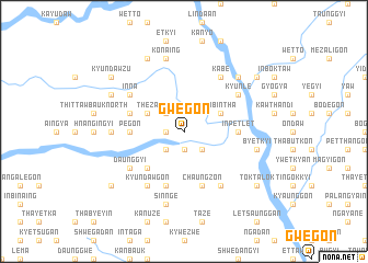 map of Gwegon