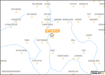 map of Gwegon