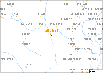 map of Gwegyi