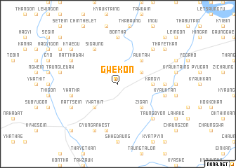 map of Gwekon