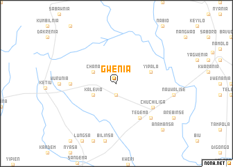 map of Gwenia