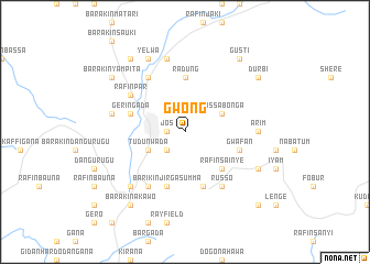 map of Gwong