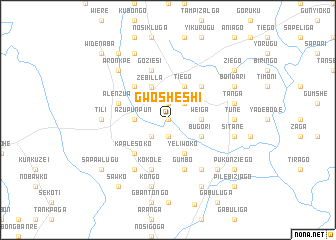 map of Gwosheshi