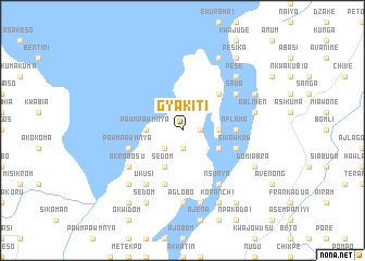 map of Gyakiti