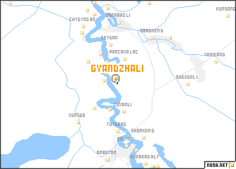 map of Gyandzhali