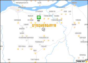 map of Gye Gwe Adinya