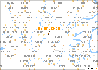 map of Gyibaukkon