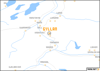 map of Gyllan