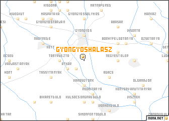 map of Gyöngyöshalász