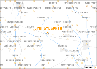 map of Gyöngyöspata