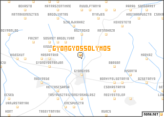 map of Gyöngyössolymos