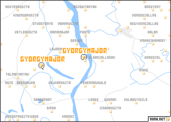 map of Györgymajor