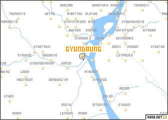 map of Gyundaung