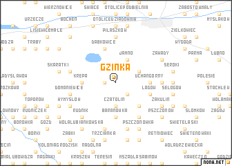 map of Gzinka