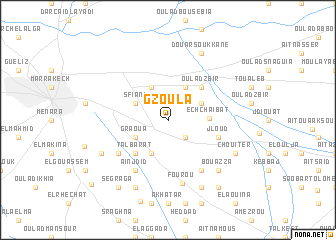 map of Gzoula