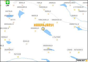 map of Haapajärvi