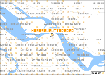 map of Hābāspur Uttarpāra