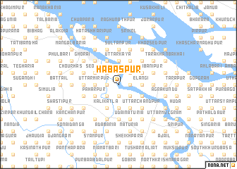 map of Hābāspur