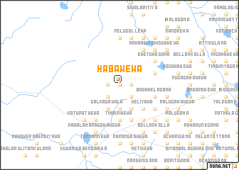 map of Habawewa