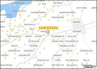 map of Habībābād