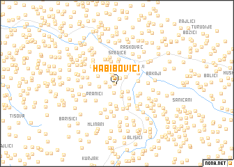map of Habibovići