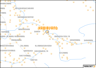 map of Ḩabībvand
