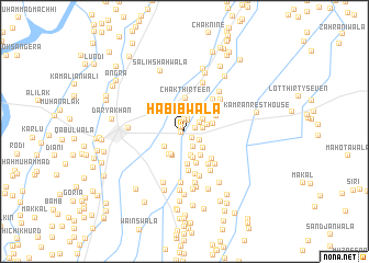 map of Habibwāla