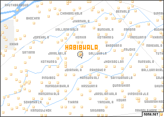 map of Habībwāla