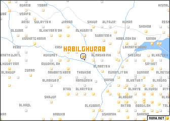 map of Ḩabīl Ghurab