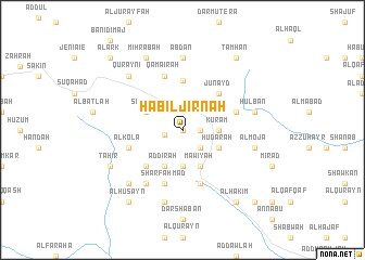map of Ḩabīl Jīrnah