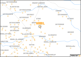 map of Ḩabīl