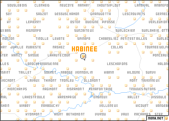 map of Habinée