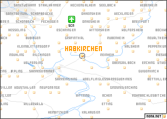 map of Habkirchen