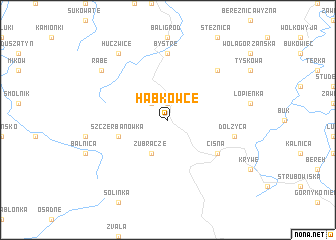 map of Habkowce