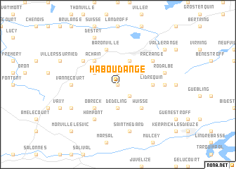 map of Haboudange