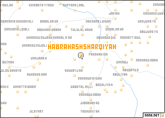 map of Habrah ash Sharqīyah
