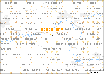 map of Habrovany