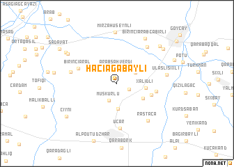 map of Hacıağabǝyli