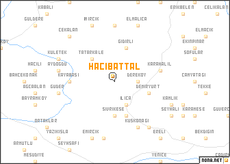 map of Hacıbattal