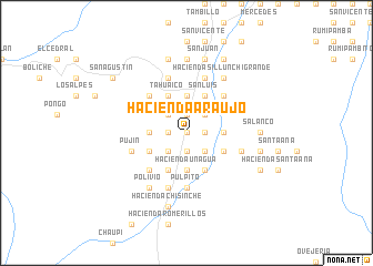 map of Hacienda Araujo